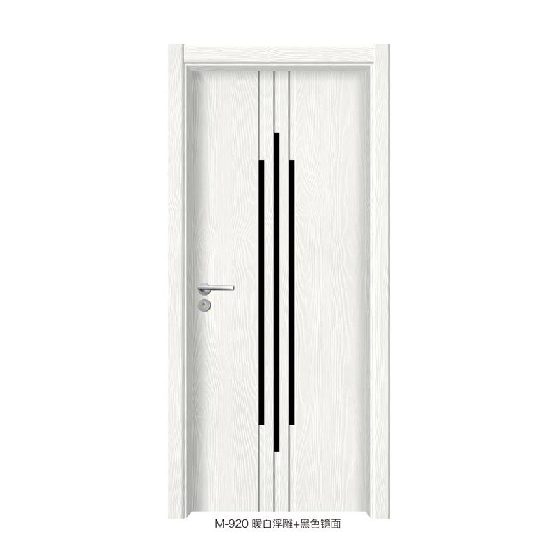 门业图片-拼装系列M-920 暖白浮雕+黑色镜面拼装系列图片